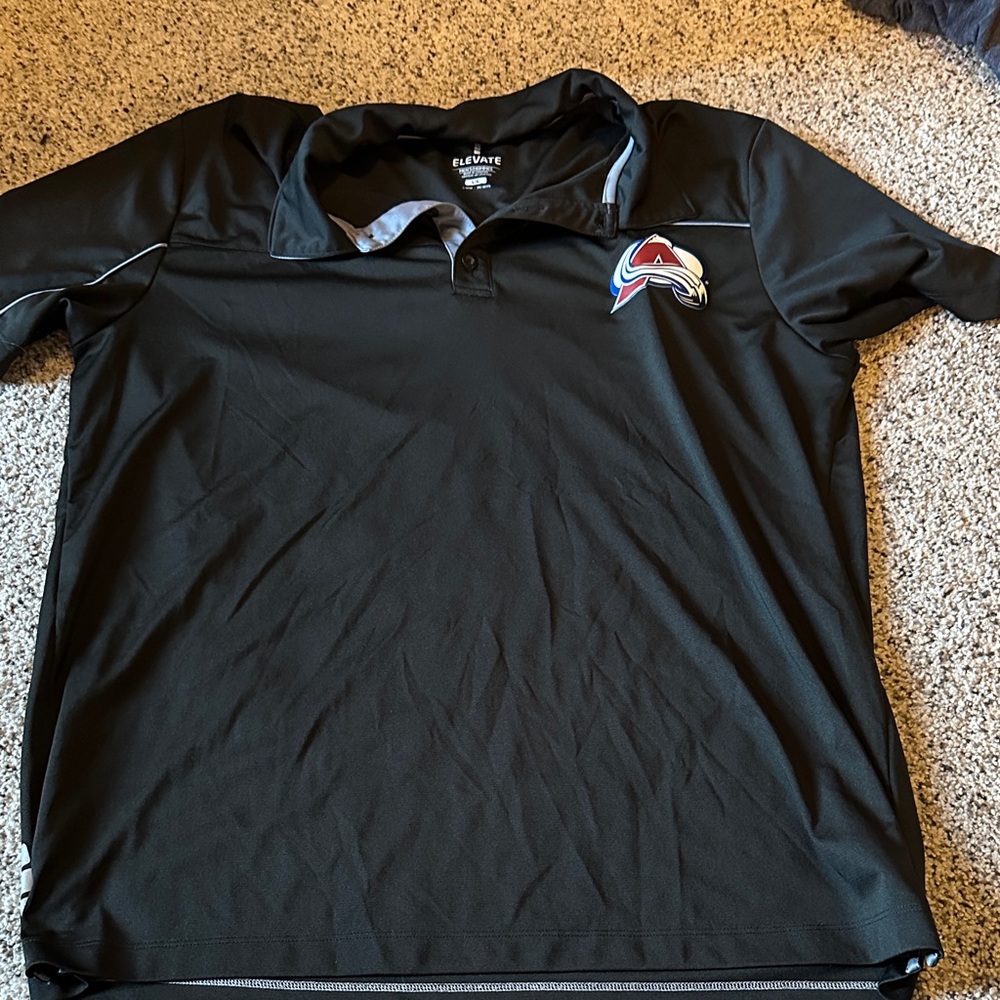 Elevate Black Polo Shirt with Logo